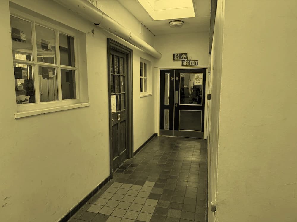 Door to the studios